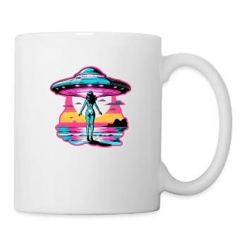 Alien encounter at the beach. - Mug - white - Right