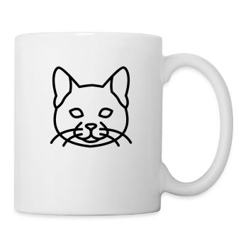 Katze - Tasse - Weiß - Rechts