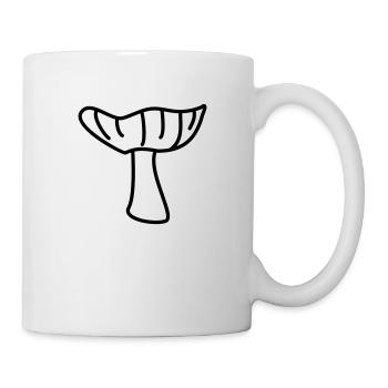 Pilz - Tasse - Weiß - Rechts