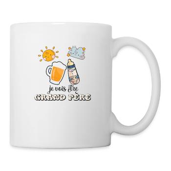 Schwangerschaft Humor Opa Geschenk Zukunft Opa 2024 - Tasse - Weiß - Rechts