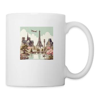 Japan Vintage City Paris - Mug - white - Right