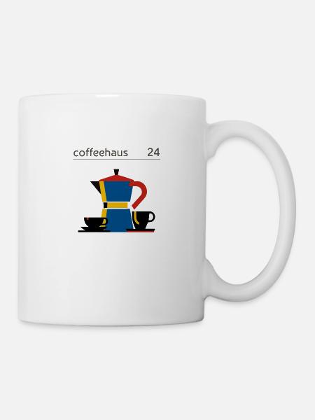 bauhaus minimalismus design bialetti kaffe - Tasse - Weiß