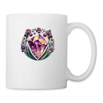 Amethyst-Iris - Tasse - Weiß - Rechts