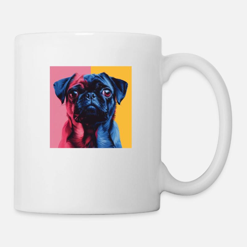 Mops - Tasse - Weiß