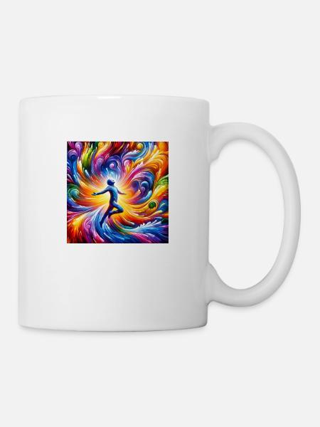 Hohe Frequenz - Tasse - Weiß