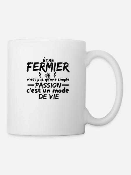 FERMIER - Mug blanc - blanc