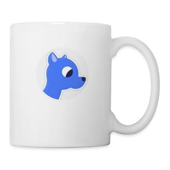 Cozy Blue Dog / Dragon - Mug - white - Right