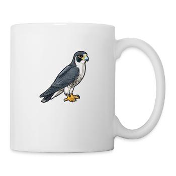Stolzer Wanderfalke In Pose - Tasse - Weiß - Rechts
