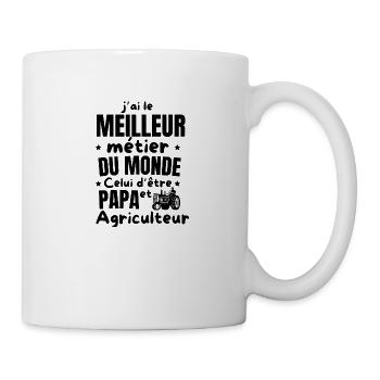 PAPA AGRICULTEUR - Mug blanc - blanc - Droite