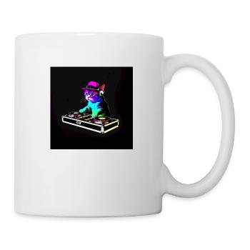 DJ Chat Scratch - Mug blanc - blanc - Droite