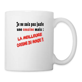 La meilleuer cousine du monde - Mug blanc - blanc - Droite