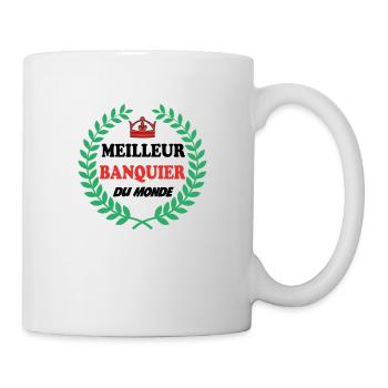 MEILLEUR BANQUIER DU MONDE - Mug blanc - blanc - Droite