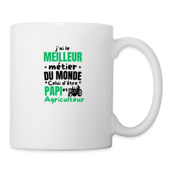 PAPI AGICULTEUR - Mug blanc - blanc - Droite
