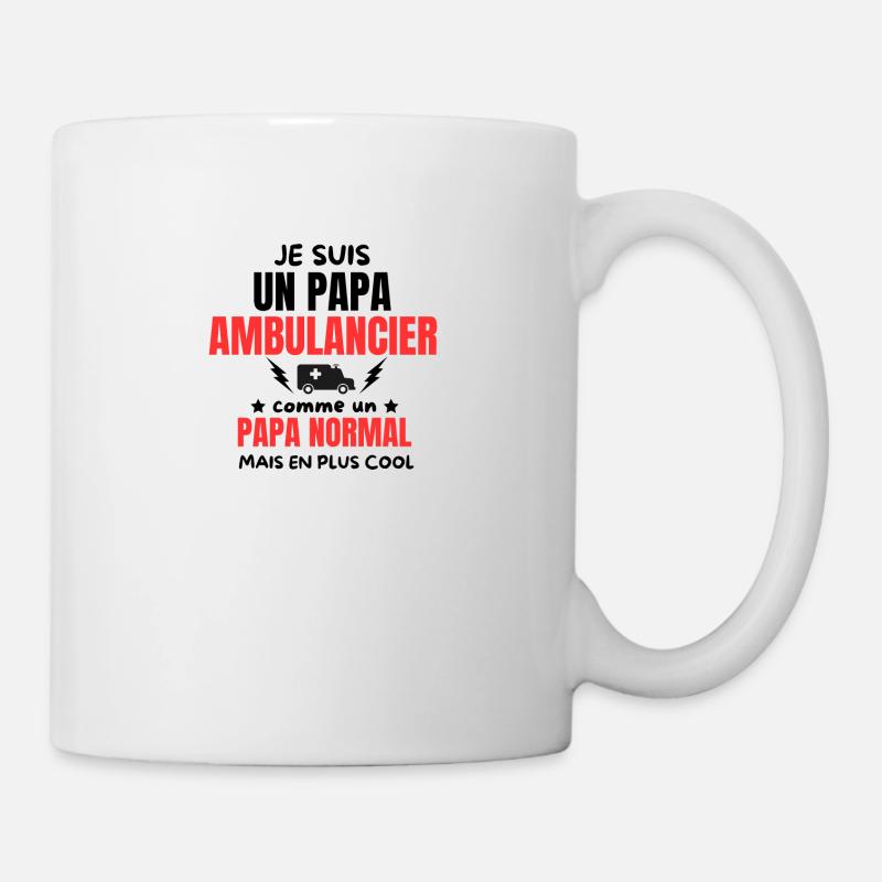 PAPA AMBULANCIER - Mug blanc - blanc