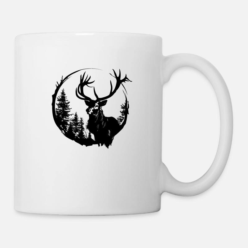 Hirsch reduced to the essentials - Mug - white