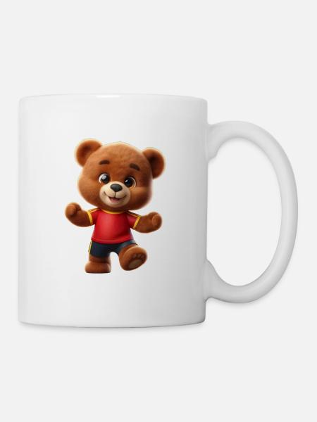 Teddy Tom feiert Spanien - Tasse - Weiß