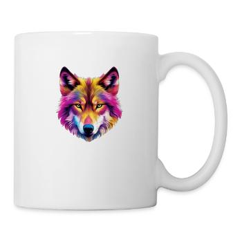 Colored Wolf - Mug - white - Right