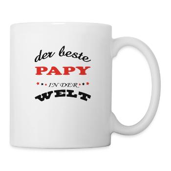 DER BESTE PAPY IN DER WELT - Mug blanc - blanc - Droite