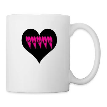 Maman coeur - Mug blanc - blanc - Droite