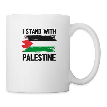I STAND WITH Palestine - Mug - white - Right