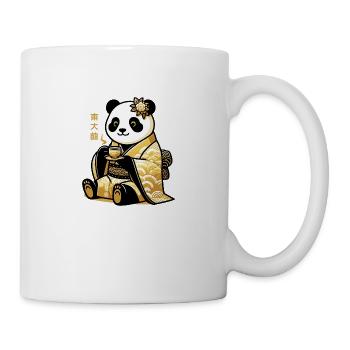 Mignon Panda thé time - Mug blanc - blanc - Droite