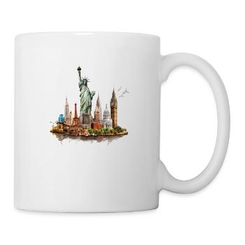 Die Wahrzeichen der Großstädte - Tasse - Weiß - Rechts