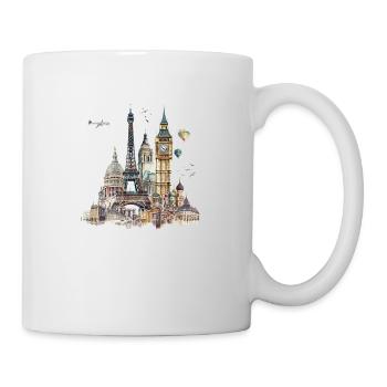 Wahrzeichen sind meist Bauwerke - Tasse - Weiß - Rechts