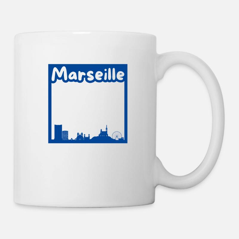 Ville de Marseille - Mug blanc - blanc