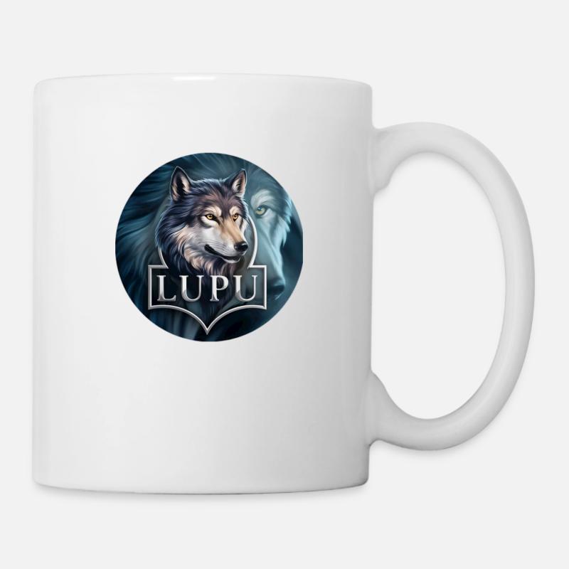 Der Wolf - Tasse - Weiß