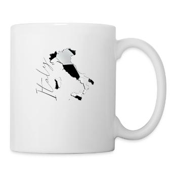 Carte de l’Italie encadrée Real Football FR - Mug blanc - blanc - Droite