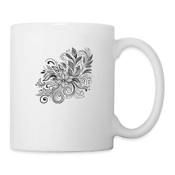 Floral Harmony Blumenmuster - Tasse - Weiß - Rechts