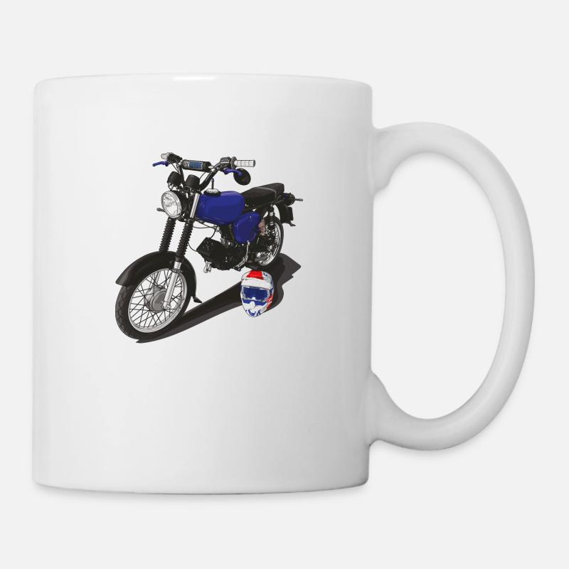 S51 (dunkelblau) // Illustration - Tasse - Weiß