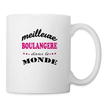 MEILLEURE BOULANGERE DANS LE MONDE - Mug blanc - blanc - Droite