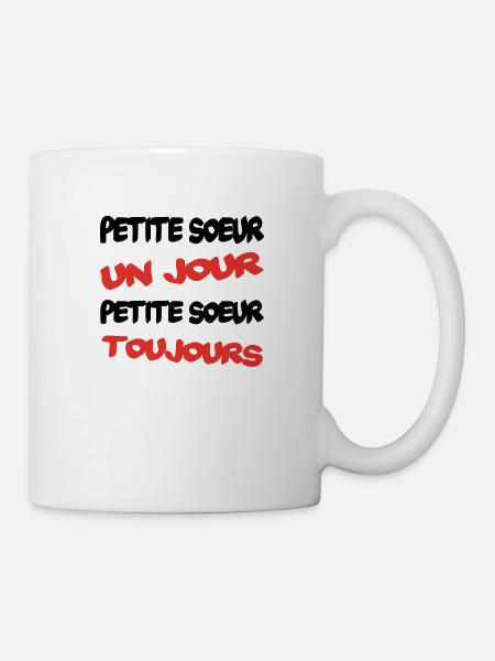 PETITE SOEUR un jour - Mug blanc - blanc