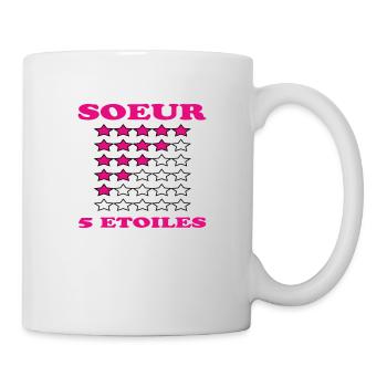 SOEUR 5 ETOILES - Mug blanc - blanc - Droite