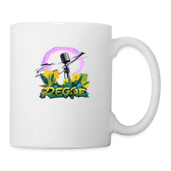 Reggae Mikrofon - Tasse - Weiß - Rechts