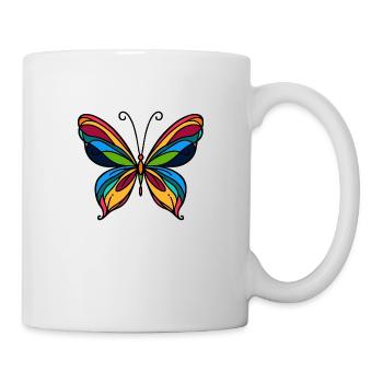 Papillon - Mug blanc - blanc - Droite