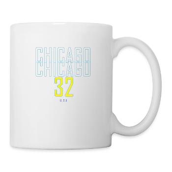 CHICAGO 32 Vereinigte Staaten von Amerika - Tasse - Weiß - Rechts