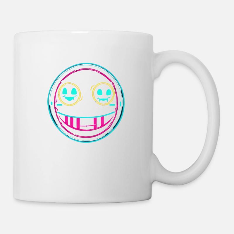 Neon smile - Tasse - Weiß
