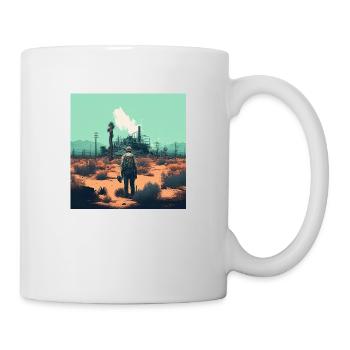 Wüstenwanderer - Tasse - Weiß - Rechts