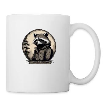 Waschbär "Die Erde hat keine Besitzer,..." - Tasse - Weiß - Rechts