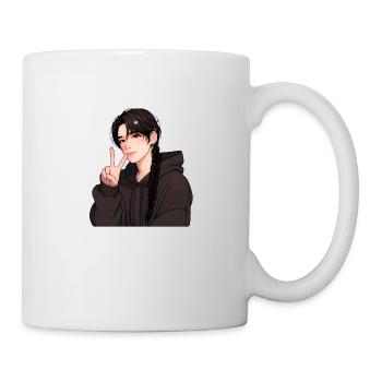Boy - peace, Signe de Paix Garçon - Mug blanc - blanc - Droite