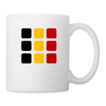 Drapeau (vertical) Carrés VECTOR - Mug blanc - blanc - Droite