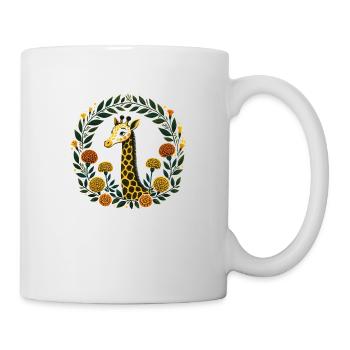 Girafe souci - Mug blanc - blanc - Droite
