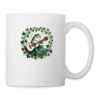 Guitare Grenouille - Mug blanc - blanc - Droite