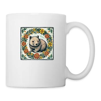 Wombat - Tasse - Weiß - Rechts