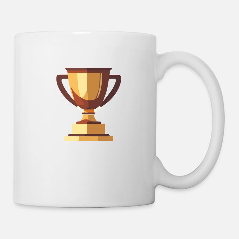 Vainqueur Trophée Or - Mug blanc - blanc