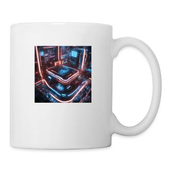 Ville du circuit - Mug blanc - blanc - Droite