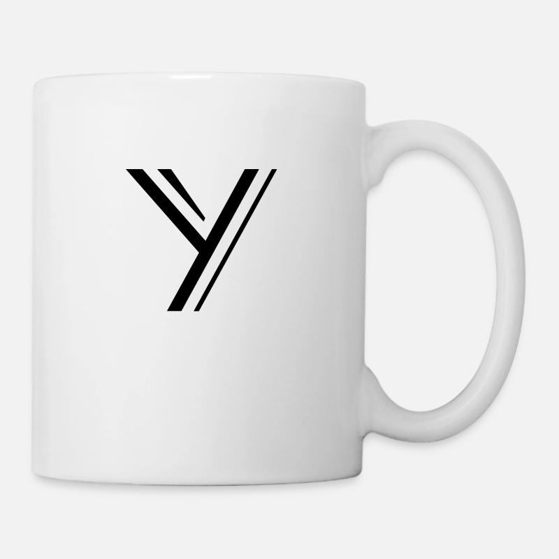 Buchstabe Y - Tasse - Weiß