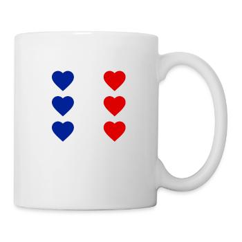 Coeur France - Mug blanc - blanc - Droite
